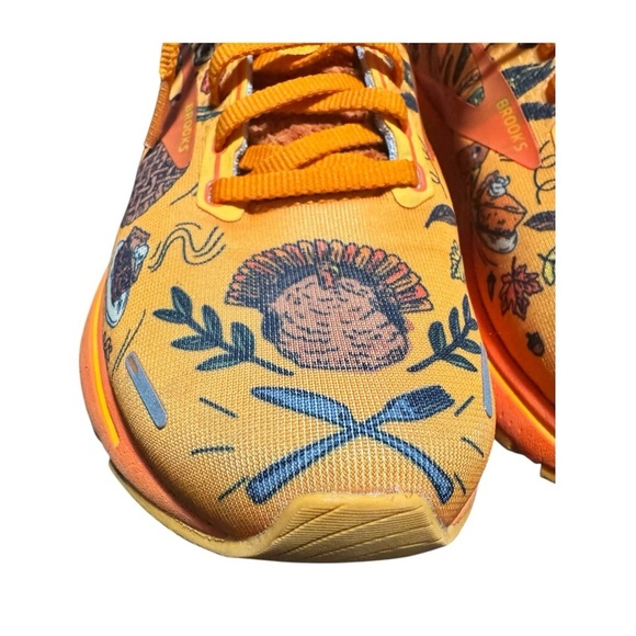 Brooks Ghost 14 Trot Happy Thanksgiving Running Shoes Size 8. - Picture 2 of 11
